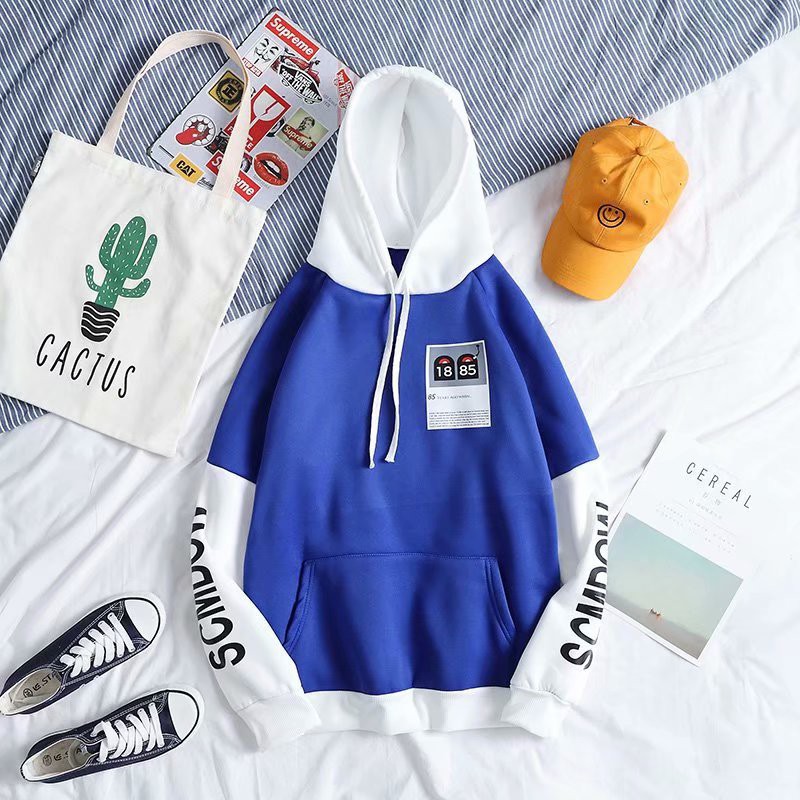 Áo Hoodie Nam Mẫu 1885 Hình In Đẹp Phối Tay Chuẩn(Trắng,Xanh,Đen,Vàng) | BigBuy360 - bigbuy360.vn