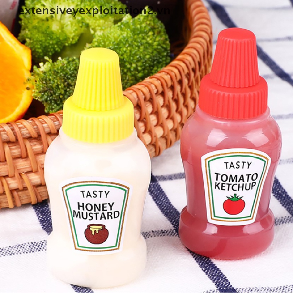 Set 2 bình xịt mini đựng nước sốt cà chua/chuột/mật ong/mù tạt