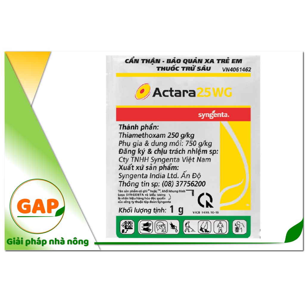 ACTARA 25 WG gói 1g quản lý sâu cho cây trồng