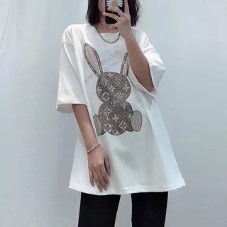 Áo thun Thỏ dập đá lấp lánh loại 1 [ẢNH THẬT+VIDEO]