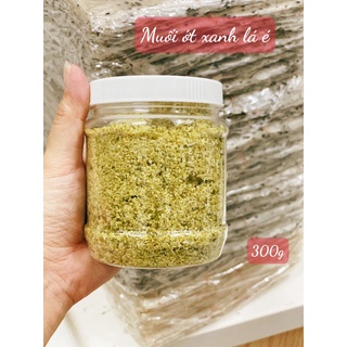 Muối ớt xanh lá é - Đặc sản nhà làm muối ớt lá é