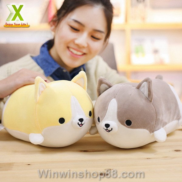 Thú nhồi bông hình chó Corgi đáng yêu TNB234 mềm mại và đáng yêu - Winz.vn