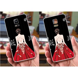 Ốp lưng Samsung Note 4 (dẻo viền trắng trong) - Hình Cô Gái Xinh