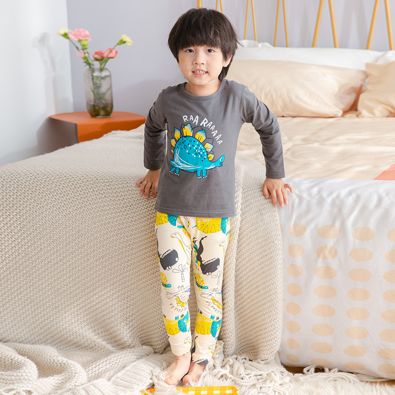 Bộ Quần Áo Ngủ Tay Dài Dành Cho Bé Trai Từ 1 Đến 8 Tuổi
