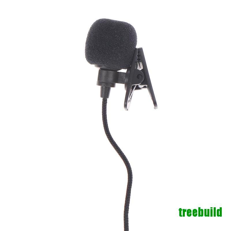 treebuild☆ Mini Mic Microphone Case For Smartphone Recording Pc Clip-On Lapel Microphone