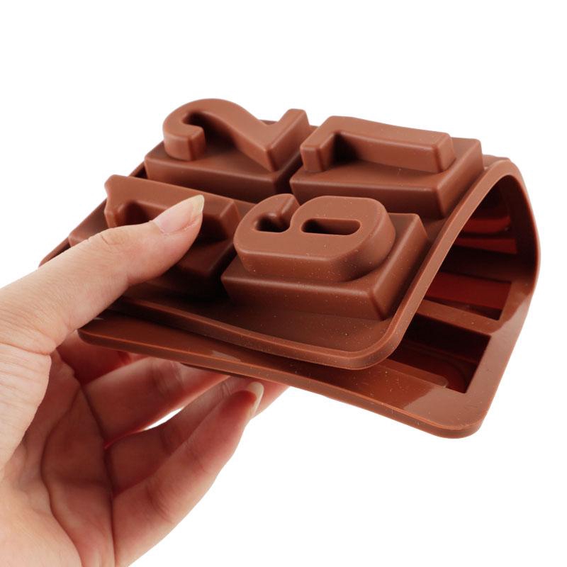 Khuôn Silicone Làm Bánh Tạo Hình Chữ Cái Và Số 3D Độc Đáo Tiện Dụng