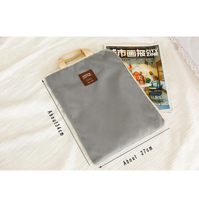 Túi vải canvas 2 lớp công sở đựng laptop, ipad, tài liệu  24x37