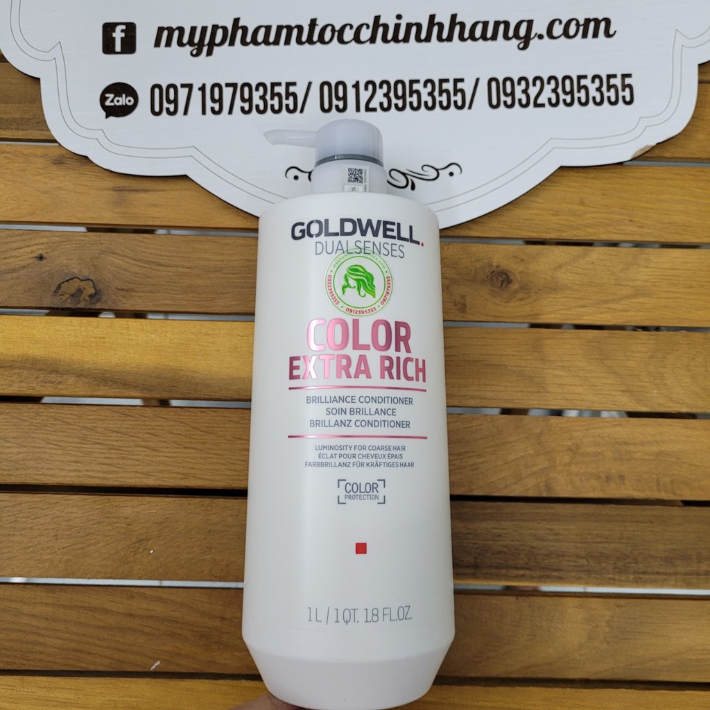 DẦU GỘI XẢ SIÊU DƯỠNG MÀU GOLDWELL COLOR EXTRA RICH 1000ML*2