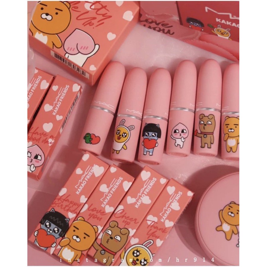 Son Mac Kakao Frends phiên bản limited mới nhất 2021 vỏ hồng emotion xinh động độc đáo | BigBuy360 - bigbuy360.vn