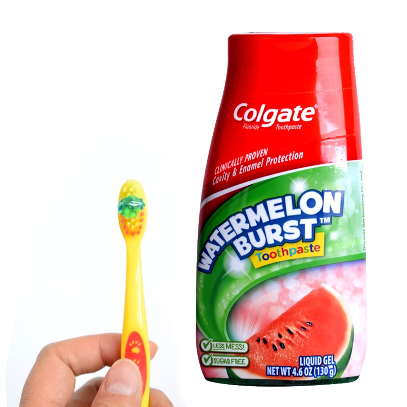 KEM ĐÁNH RĂNG HƯƠNG DƯA HẤU CHO BÉ COLGATE KID  - Hàng Nhập USA Chính Hãng