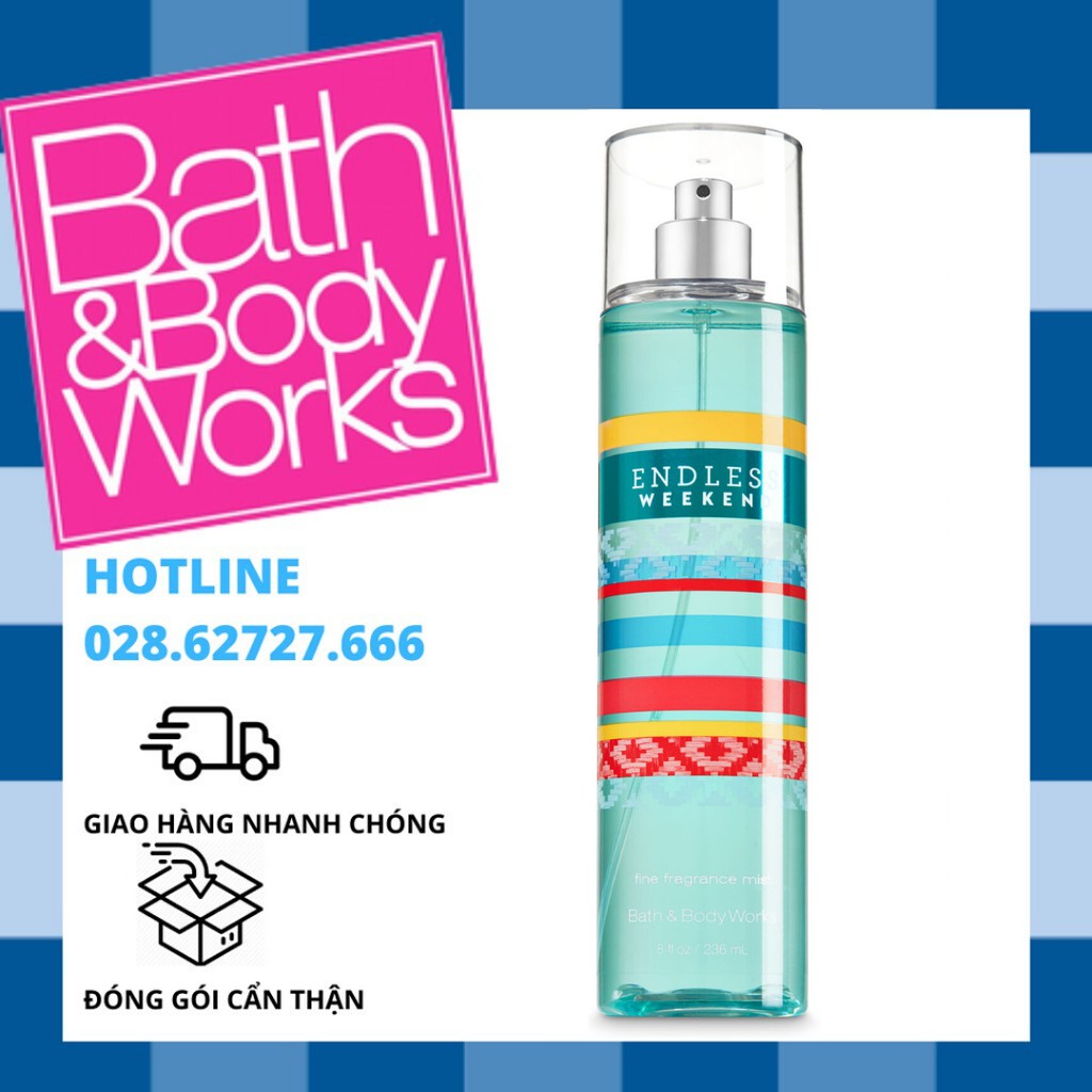 Xit Thơm Toàn Thân Bath And Body Works - Endless Weekend