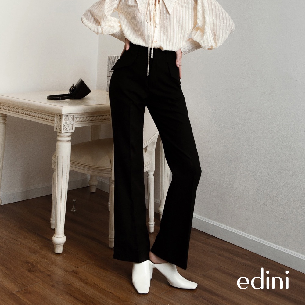Quần Tây Đen Ống Loe EDINI - Q172