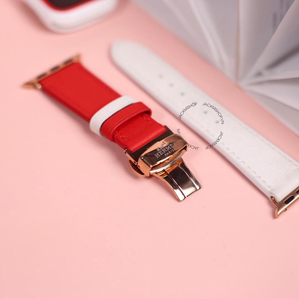 [COMBO 2 MÓN] DÂY DA BÊ SWIFT KHÓA BƯỚM CHO APPLE WATCH + ỐP VIỀN RHINOSHIELD CHO APPLE WATCH (DÂY DA BẢO HÀNH 1 NĂM)