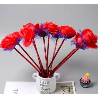 bút hoa hồng D238 cute dễ thương viết gel
