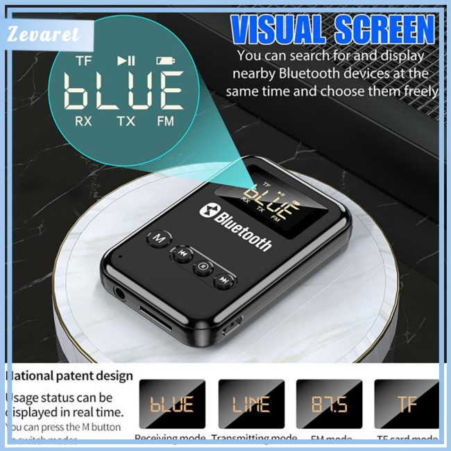 Thiết Bị Truyền Nhận Tín Hiệu Bluetooth 5.0 Zevaret K6 Jack Cắm 3.5mm Cho Tv Máy Tính