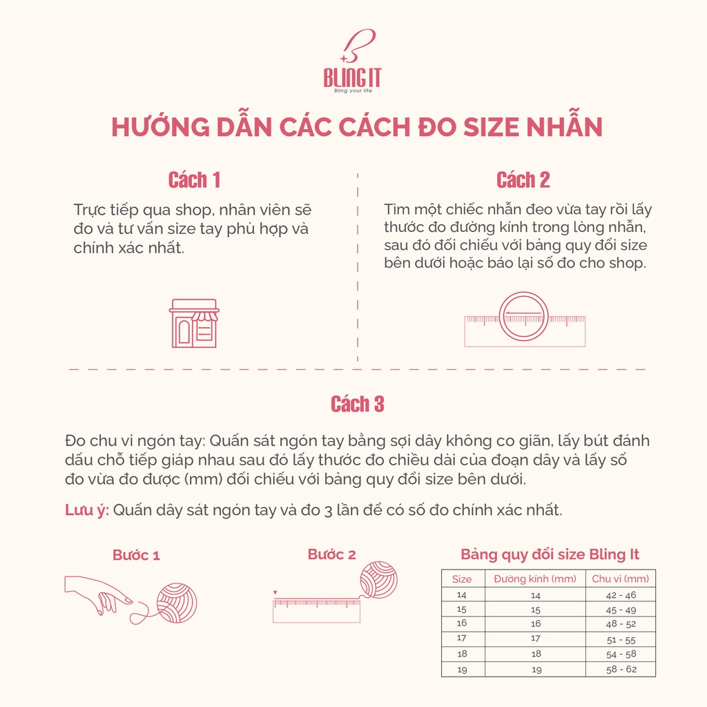 Nhẫn bạc nữ 925 có bảo hành Bling It thiết kế đơn giản, nữ tính với kiểu dáng vòng xoắn đính hạt đá BIN284