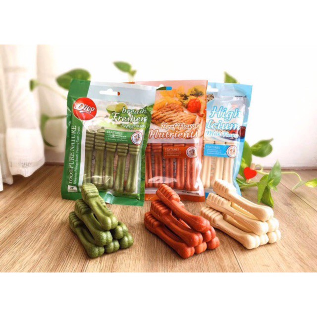 Xương gặm làm sạch răng Orgo nhiều vị