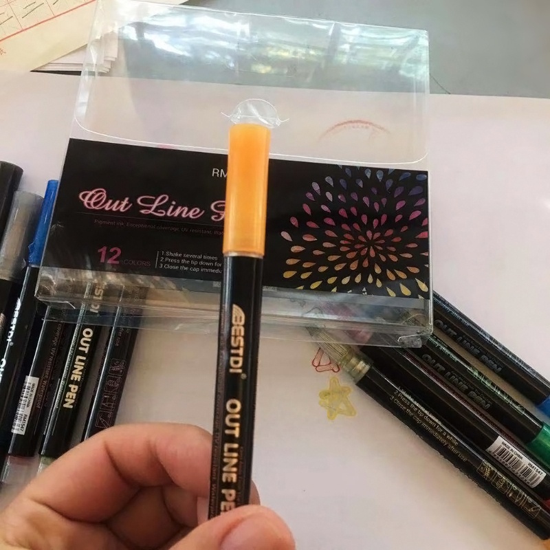 Bút Đánh Dấu Màu Ánh Kim Lấp Lánh Dùng Làm Thiệp / Đá Viên