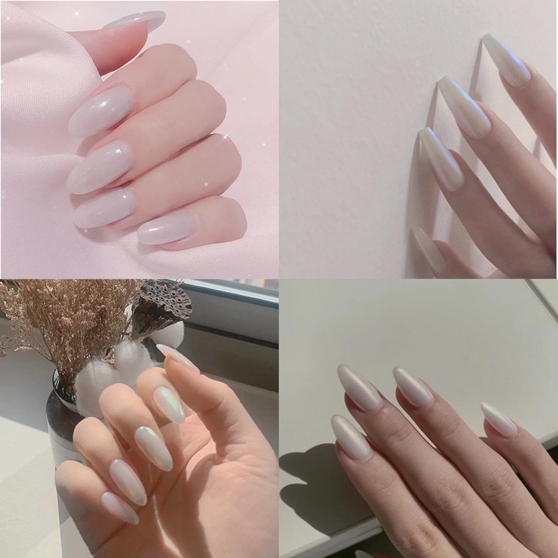 Móng tay giả xinh đính đá dễ thương cho nữ