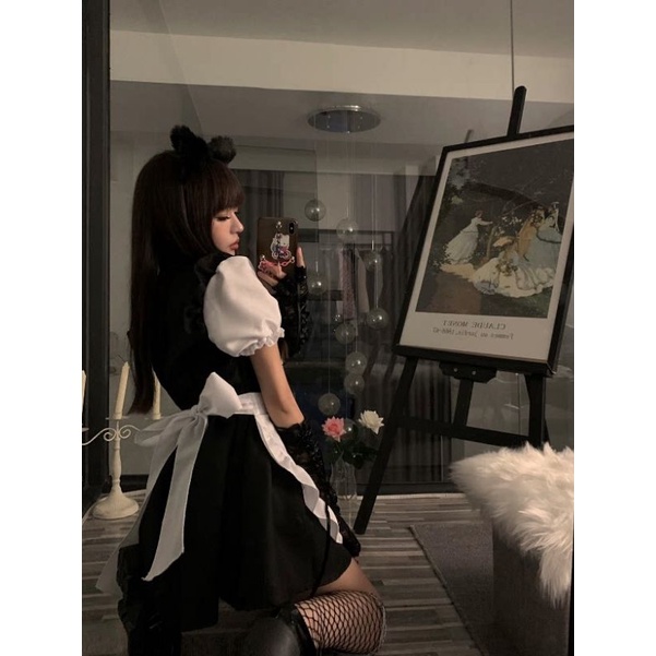 Váy Cosplay hầu gái nhật bản Lolita quyến rũ Puwn Shop