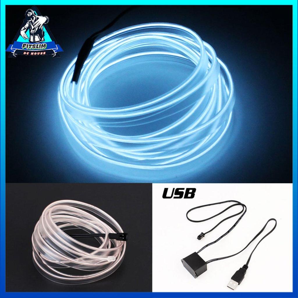 Dây Đèn Led Neon El + Ổ Đĩa 3v / 12v Usb Chuyên Dụng Cho Trang Trí Tiệc