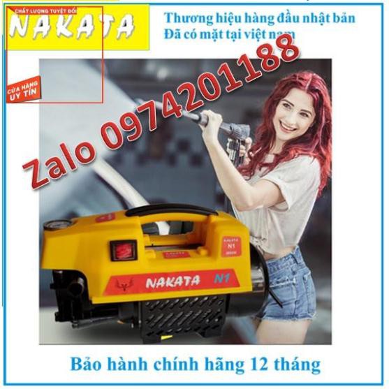 Máy rửa xe NAKATA N1 2800w, hàng công ty - tặng bình