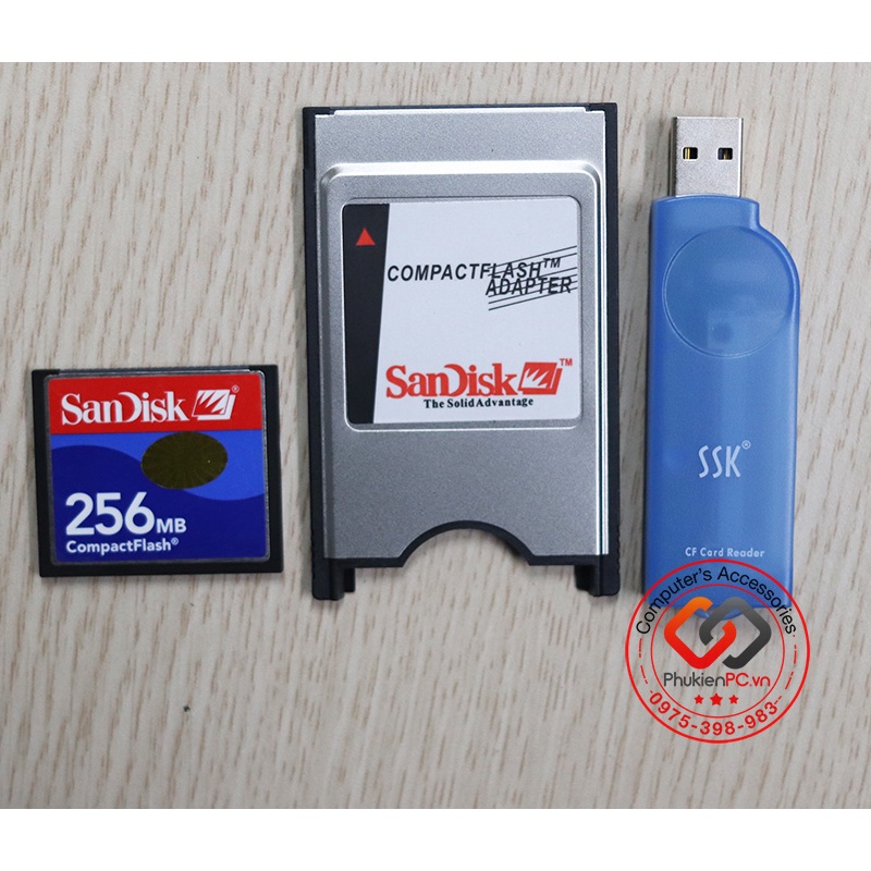 Thẻ nhớ CF Card 256Mb hãng SANDISK cho máy CNC công nghiệp