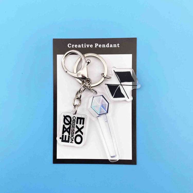 Móc Khóa Acrylic Hình Nhóm Nhạc TWICE MAMAMOO EXO SJ SEVENTEEN