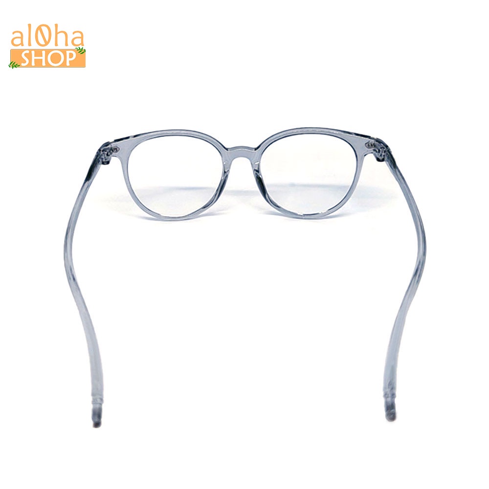 Mắt kính thời trang chống tia bức xạ UV, chống bụi gọng nhựa tròn K012 unisex nam nữ - al0ha Shop
