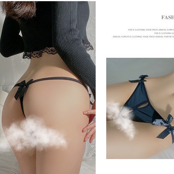 Quần Lọt Khe Nữ - Quần Lót Lọt Khe Ren sexy Cao Cấp thắt nơ gợi cảm mã C11
