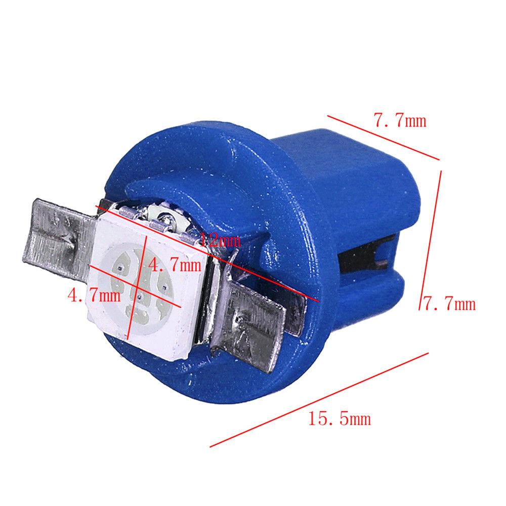 Bộ 10 Đèn Led T5 B8.5D 12V Cho Bảng Điều Khiển Xe Hơi