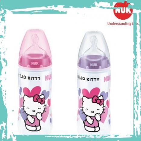 Nhập khẩu (Chính hãng) Bình sữa NUK Hello Kitty Premium choice+ nhựa PP 150ml 300ml Chính hãng