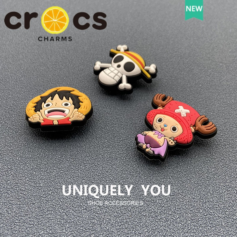 Crocs Phụ Kiện Hạt Charm Hình Nhân Vật Hoạt Hình One Piece Cho Giày crocs