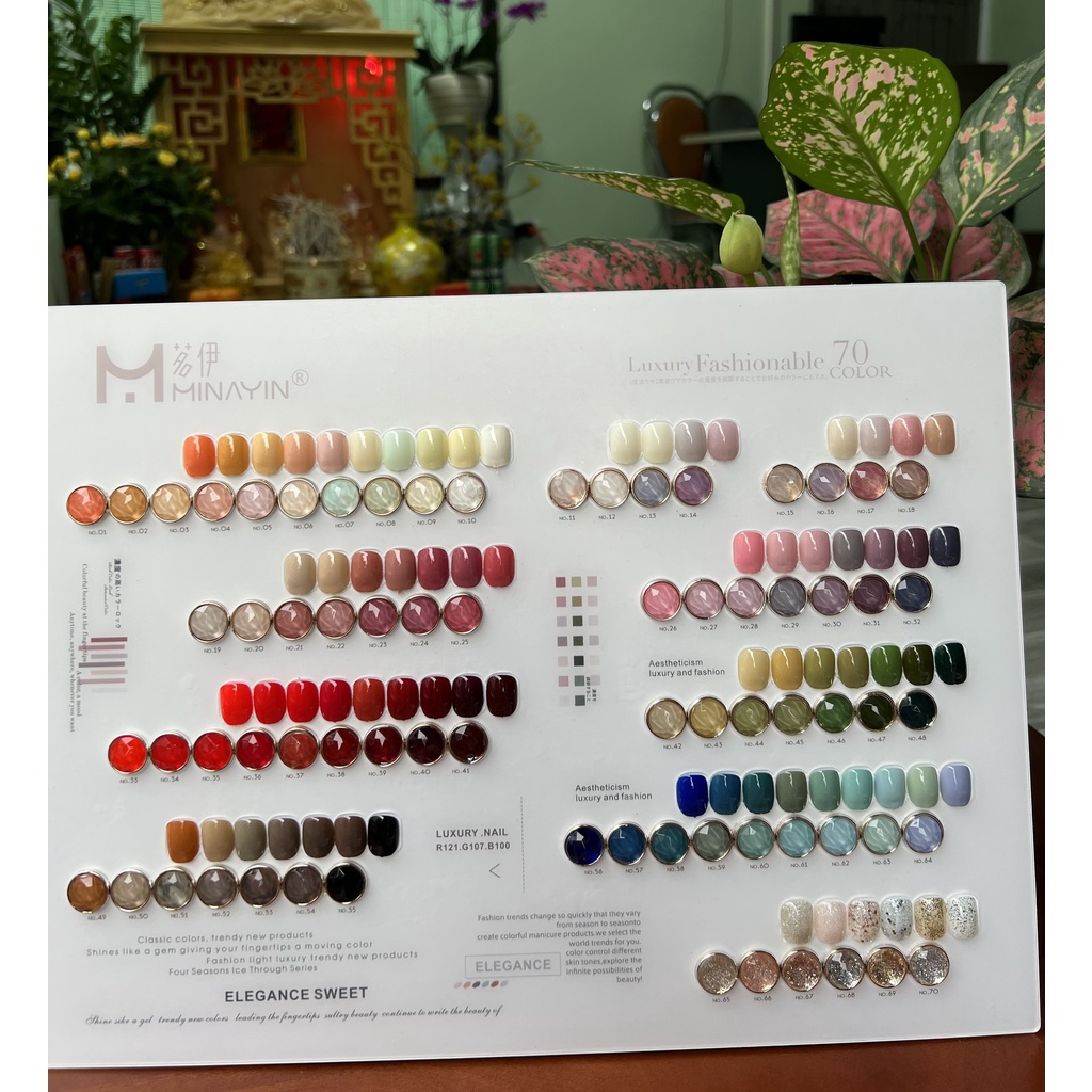 Sơn Gel Sét 70 Màu - Tặng Kèm bảng màu tặng base top
