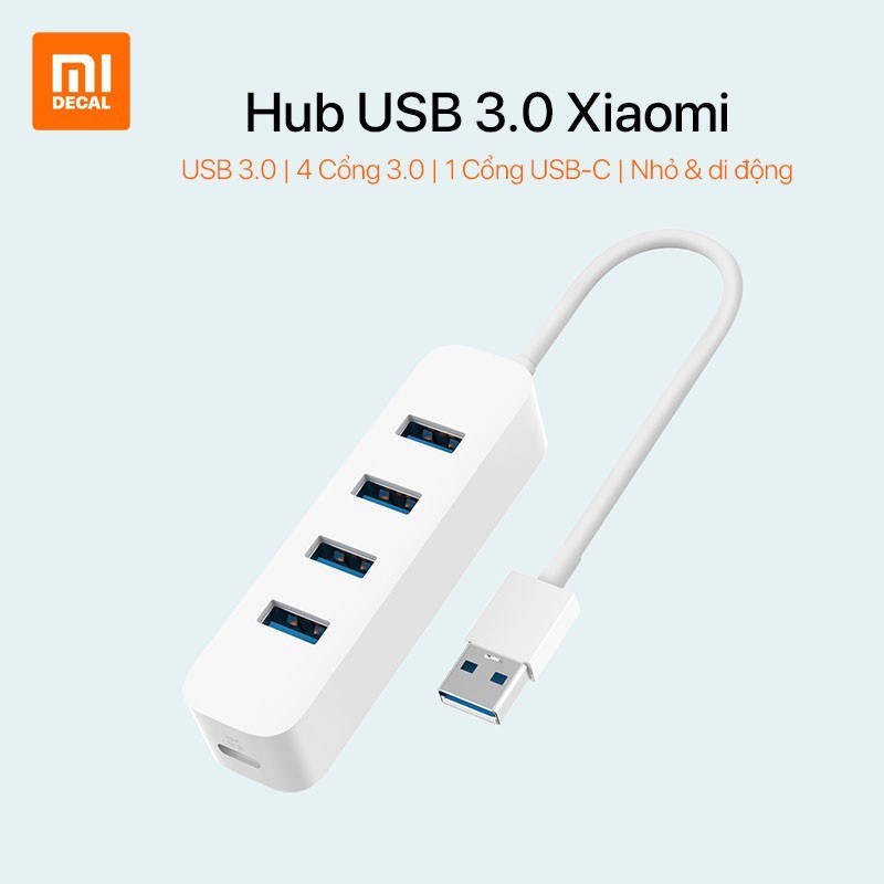 Bộ chia Hub USB 3.0 Xiaomi - 4 USB &amp; 1 typeC