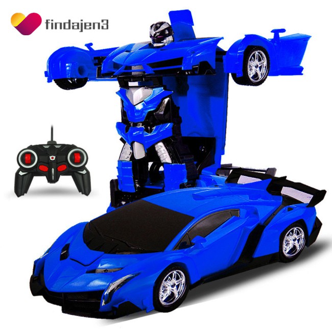 HOT One-key Deformation Robot Toy Transformation Electric Car Model with Remote Controller