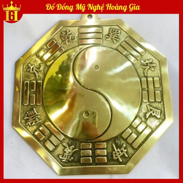 Gương tiên thiên bát quái bằng đồng phong thủy, hóa giải hướng nhà xấu
