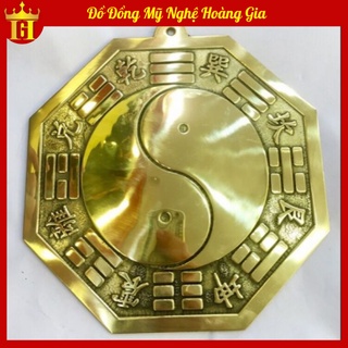 Gương tiên thiên bát quái bằng đồng phong thủy, hóa giải hướng nhà xấu