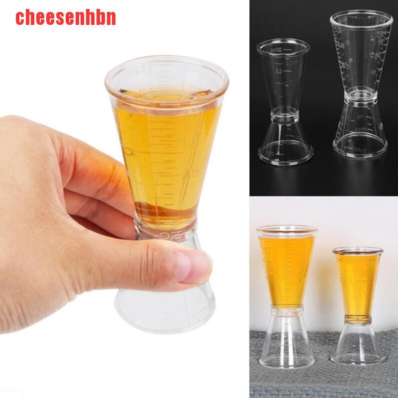 [cheesenhbn]Plastic Jigger Single Double Cocktail Wine Short Drink Bar Party Measure Cup