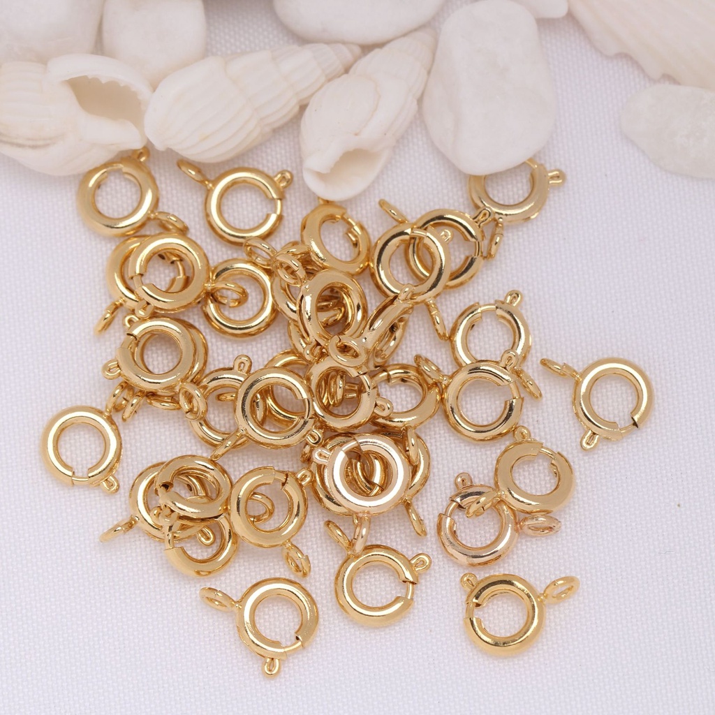 Khóa Đồng 14K Màu Vàng Đồng Cao Cấp Chuyên Dụng Làm Đồ Trang Sức