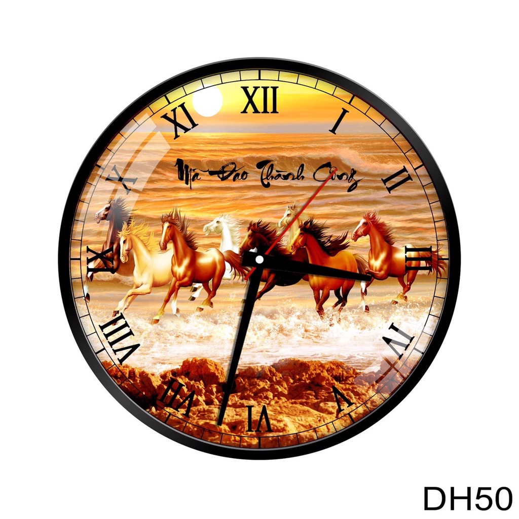 25 mẫu & 2 kích thước Đồng Hồ Tráng Gương 5D Kim Trôi {Tặng kèm pin và móc treo ko cần khoan tường}