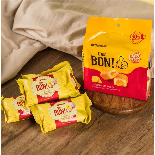 Bánh ăn sáng c'est bon Orion sợi thịt gà sốt kem phô mai gói 85g