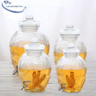 Bình Thủy Tinh Long Phụng 10L