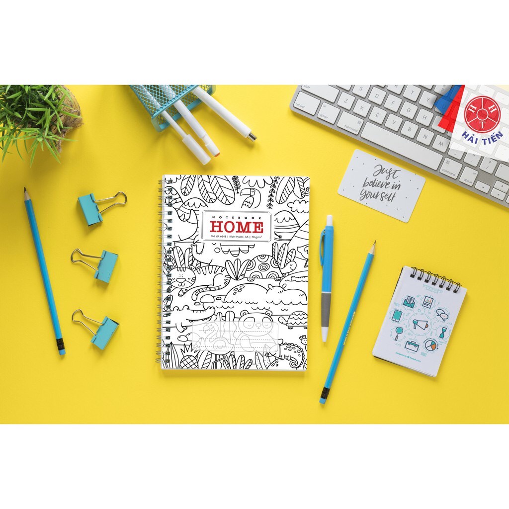Sổ lò xo kép bìa bồi cao cấp Home A5 - Hải Tiến