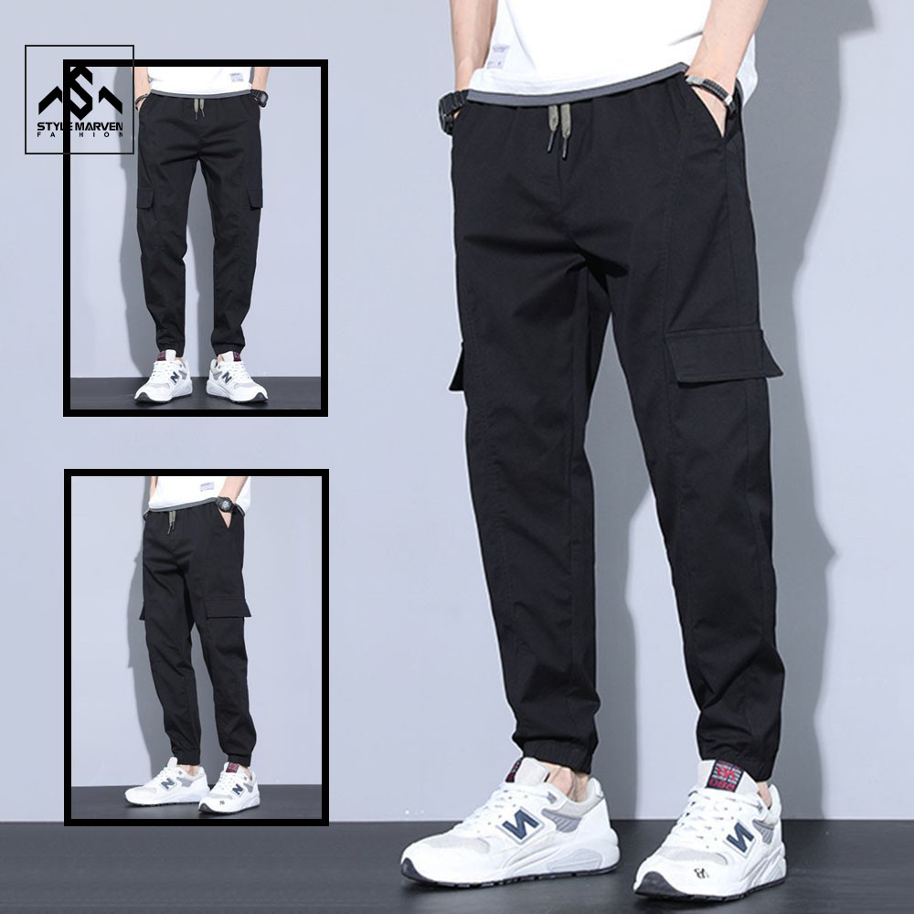 Quần jogger nam vải kaki túi hộp STYLE MARVEN kiểu dáng thể thao năng động - QUAN SM003C
