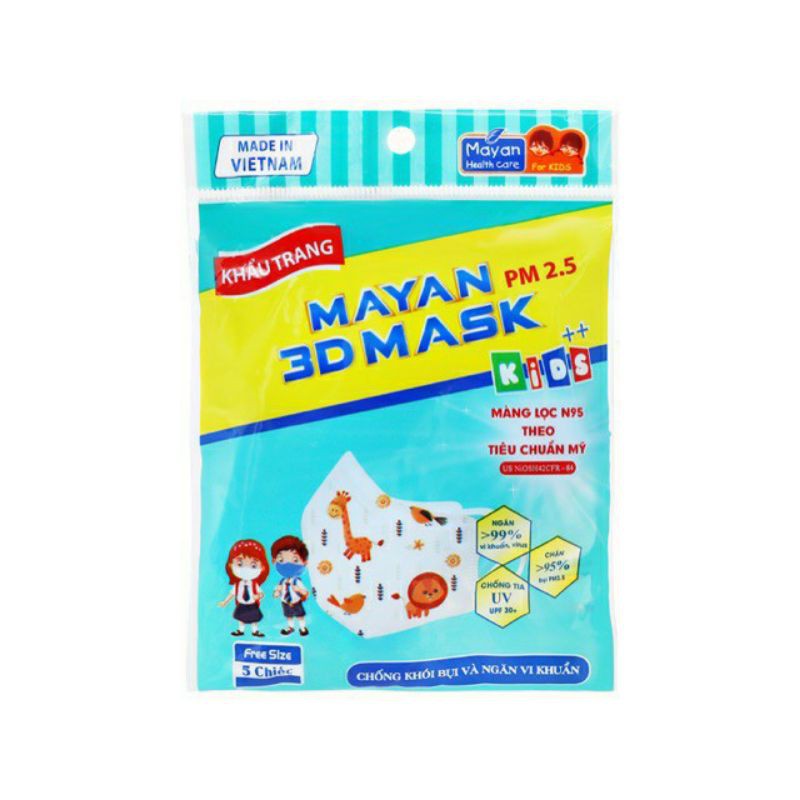 Khẩu trang trẻ em Mayan  3D Mask