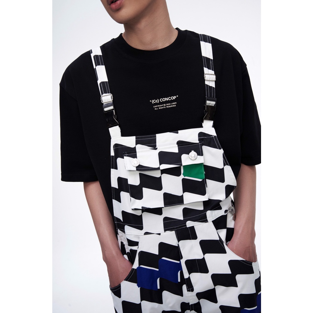 QUẦN YẾM HOẠ TIẾT LIDER MARCEL MONOGRAM DUNGAREES