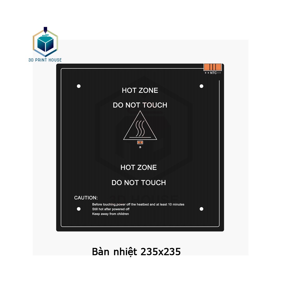 Bàn Nhiệt Nhôm MK3 Ender 3 Máy In 3D 235 x 235 Dày 3mm