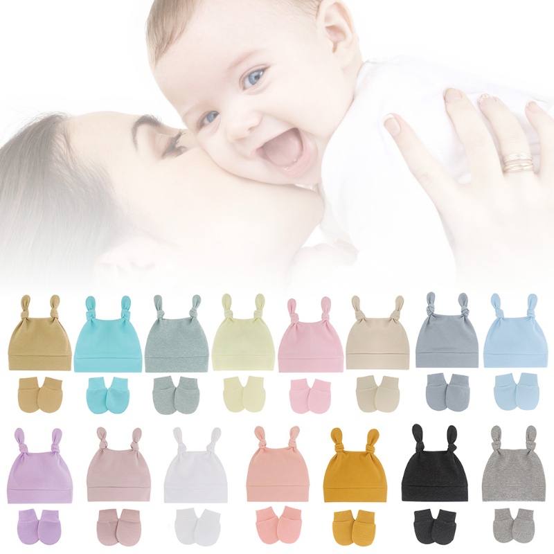 Bộ Găng Tay Và Mũ beanie Mềm Mại Giữ Ấm Mùa Đông Cho Bé