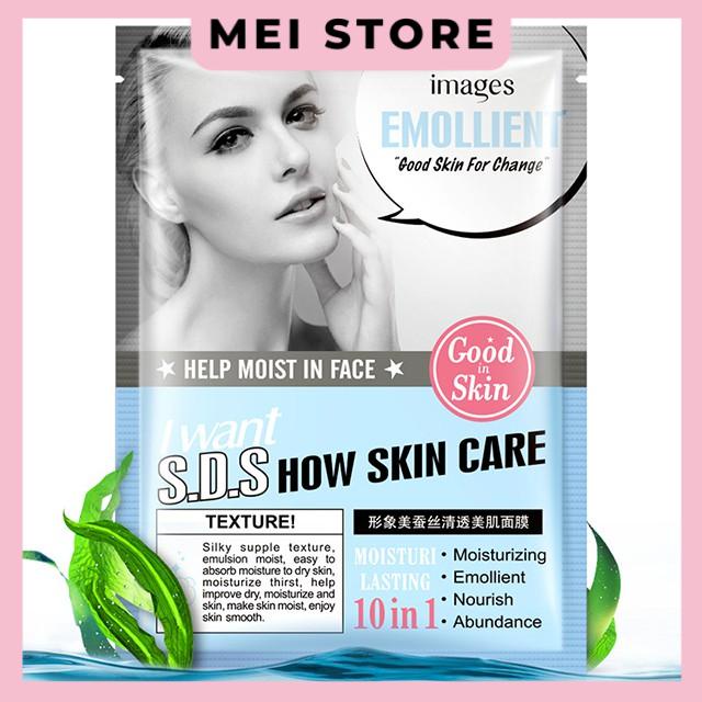 Mặt nạ Cô gái lành mụn dưỡng trắng da Emollient S.D.S Chính hãng Images